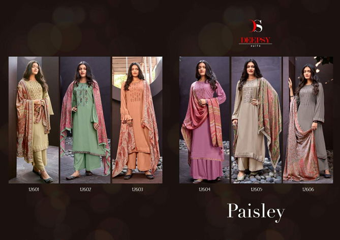 Paisely By Deepsy Viscose Pashmina Salwar Kameez Catalog